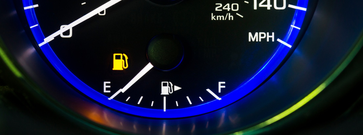 car gas gauge on empty