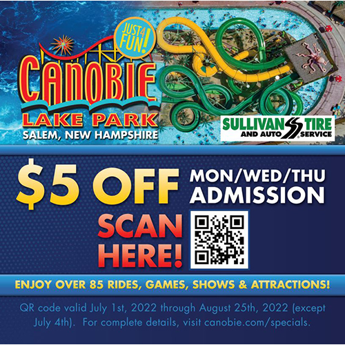 Canobie Lake Park QR code coupon