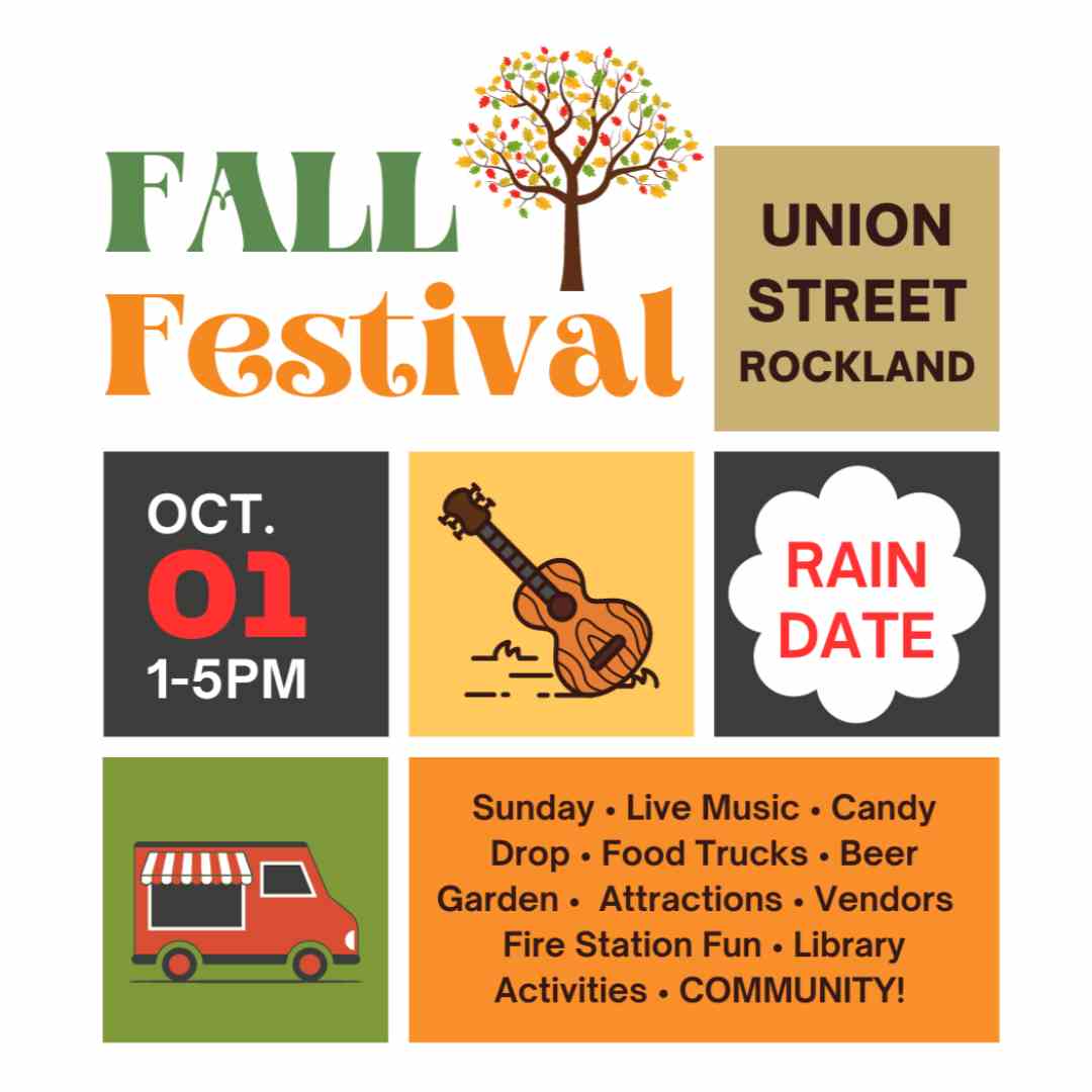 A flyer image for the 2023 Rockland Fall Festival