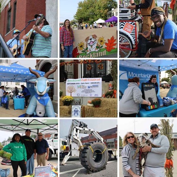 A collage of photos from the Rockland Fall Festival