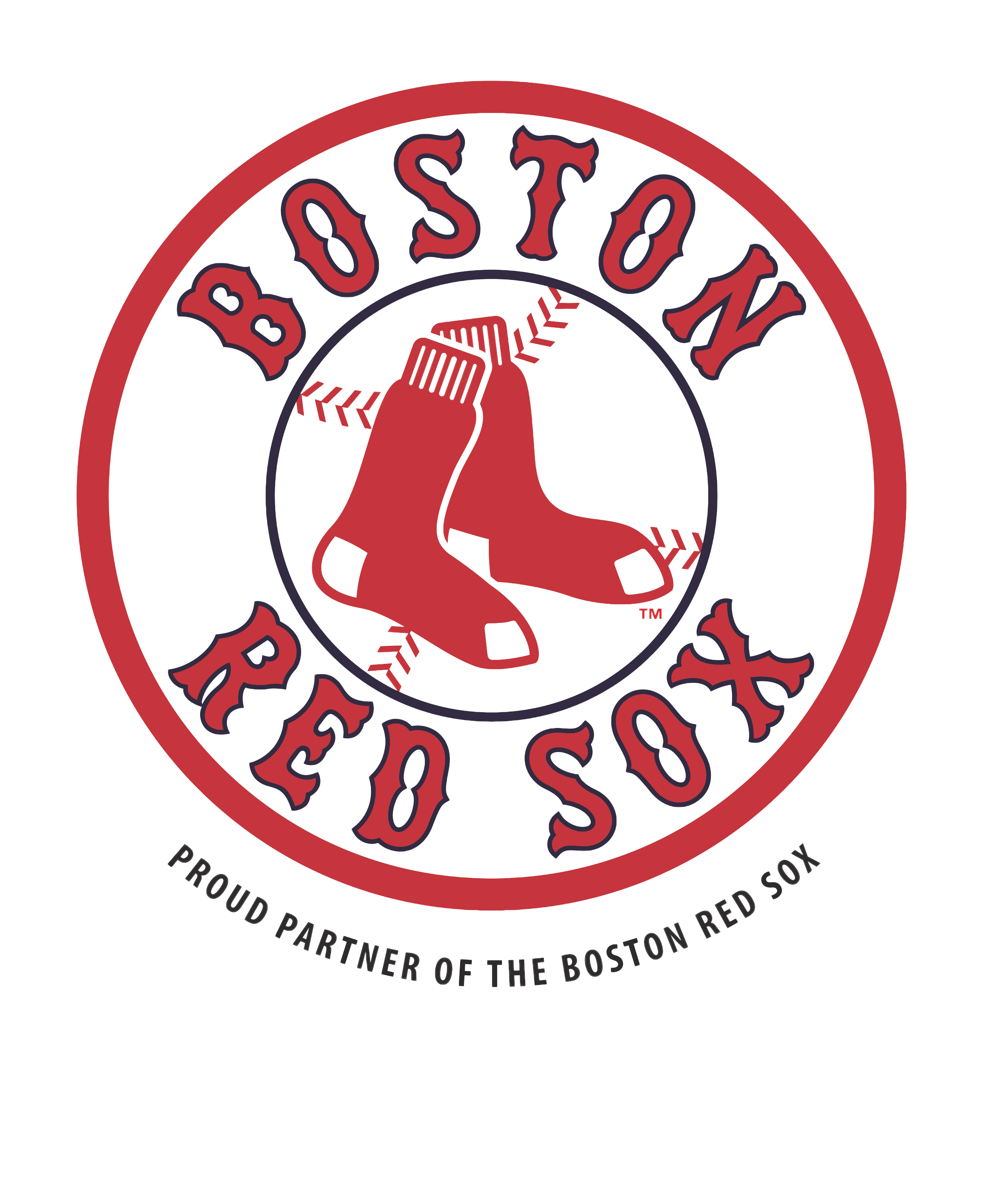The Boston Red Sox logo with the text "Proud Partner of the Boston Red Sox" below it.