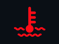 Engine Temperature Warning Light Icon