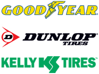 Goodyear Dunlop Kelly Logos