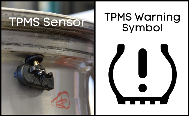 TPMS Sensor and TPMS Warning Symbol